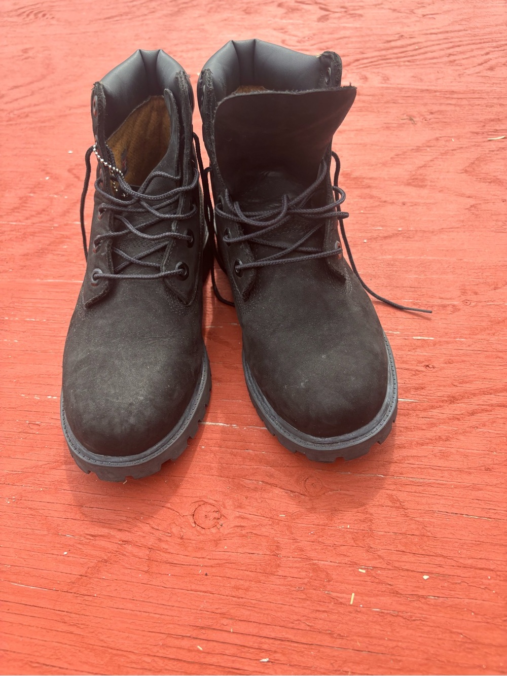 Timberland Men's Black Lace-Up Work Boots  size6.5